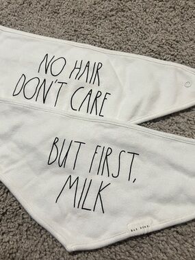 Rae Dunn Baby Bibs - Set of 2